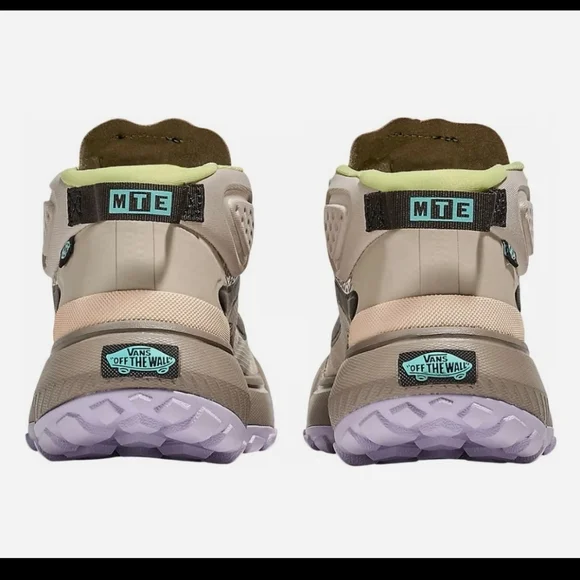 🔥NEW! Vans MTE Crosspath Mid Beige and Green Sneakers Womens Sz 6 - Picture 5 of 9